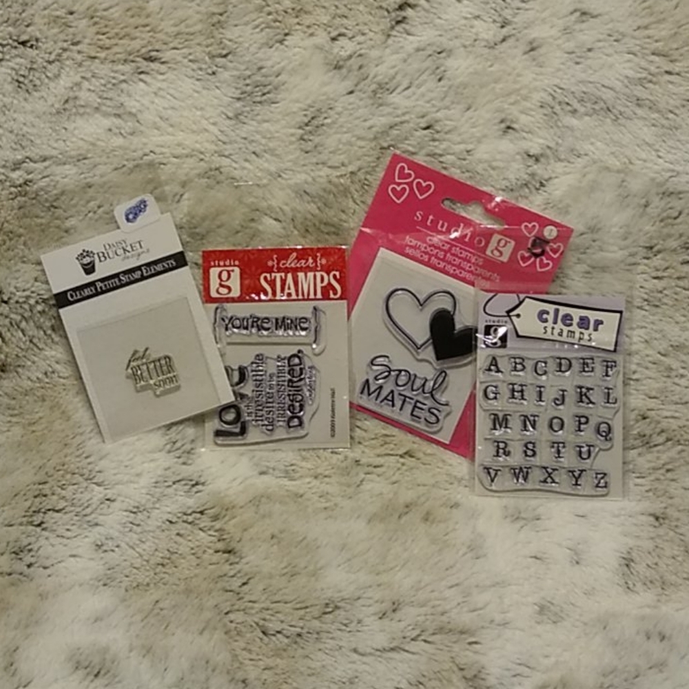 NWT Studio G & Daisy Bucket Clear Stamp Bundle